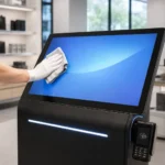 نگهداری کیوسک لمسی؛ تمیز کردن صفحه نمایش دستگاه با دستمال میکروفایبر